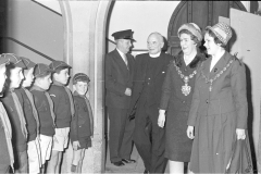Scout inspection by Mayor
