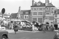 Cleales tractor display Market day in Saffron Walden